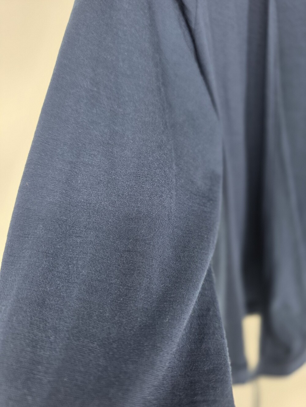 Wool& Merino Blend Blue Wrap Top, Sz M - Picture 8 of 11